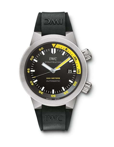 iwc 3538-04|IWC Aquatimer Automatic 2000 Titanium Black Men's Watch .